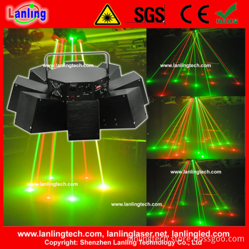 Wonderful Effects 8 Claws UFO Stage Disco Laser Light